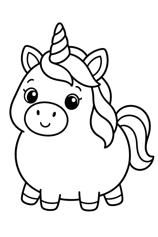 Round Chubby Unicorn
