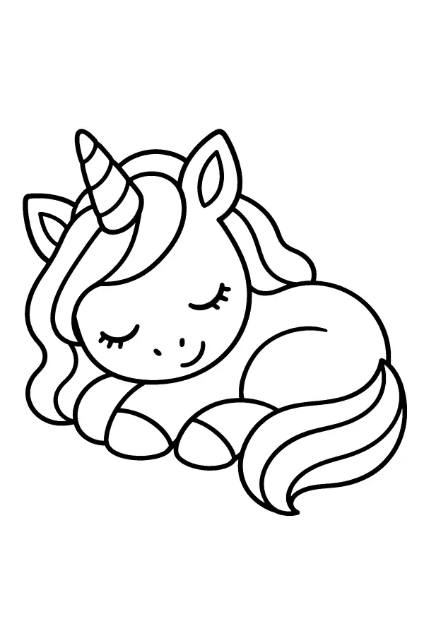 Sleeping Unicorn Curl
