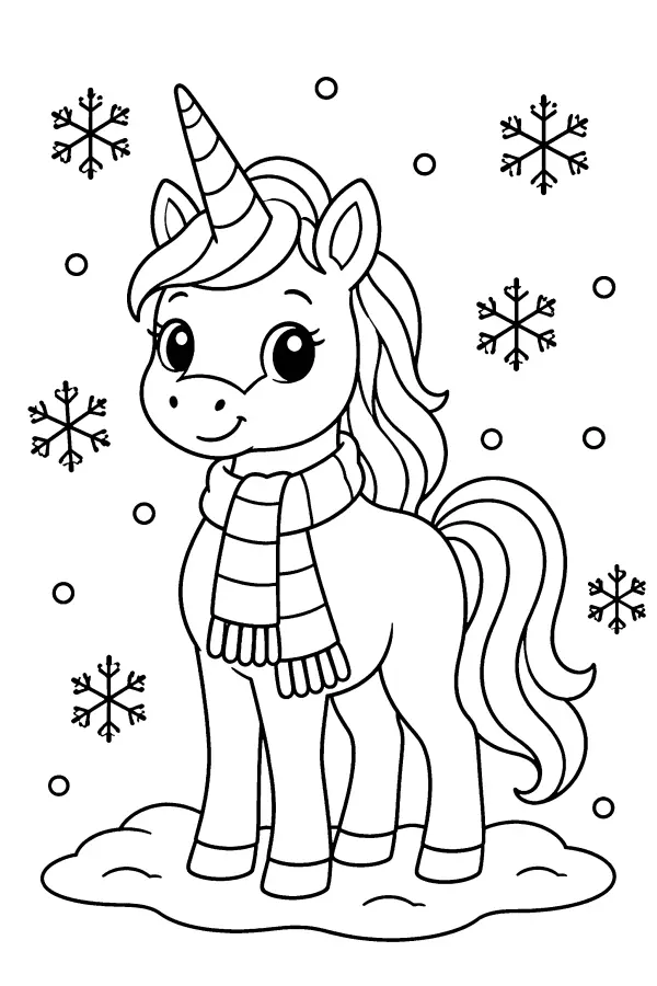 Snowflakes and Scarf
