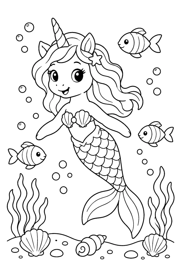 Unicorn Mermaid Underwater