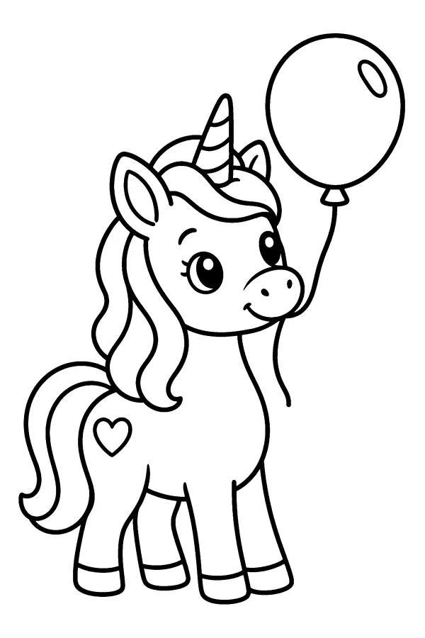 Unicorn With a Balloon