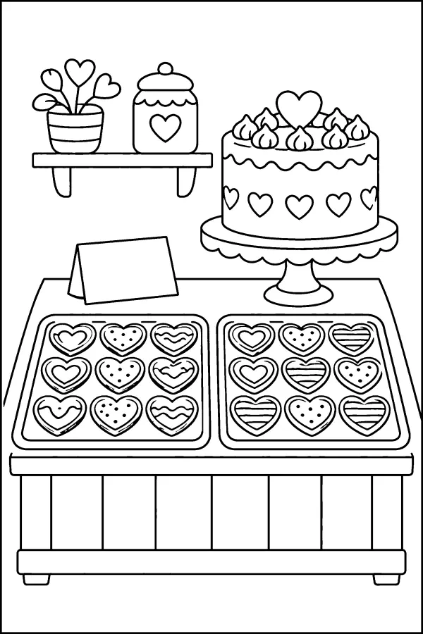 Bakery Heart Display