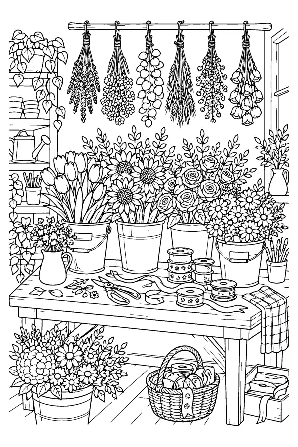 Floral Workshop Table