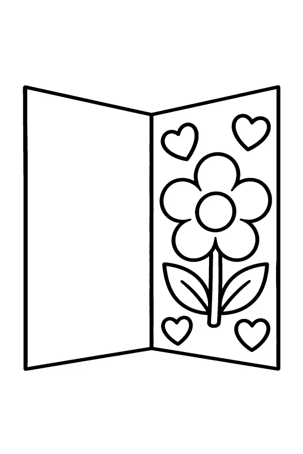Heart Flower Card