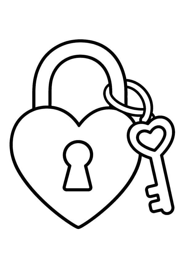 Heart Lock And Key