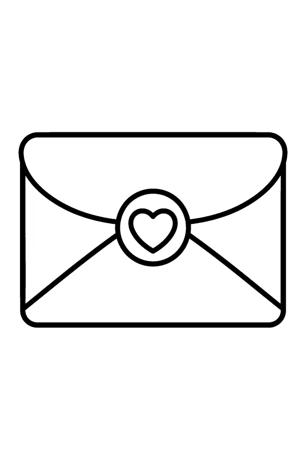 Heart Seal Envelope