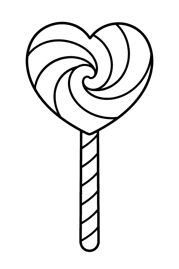 Heart Swirl Lollipop