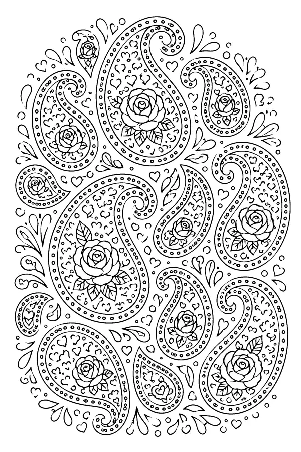 Paisley Rose Medallions