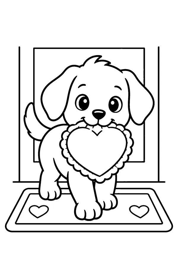 Puppy On The Mat