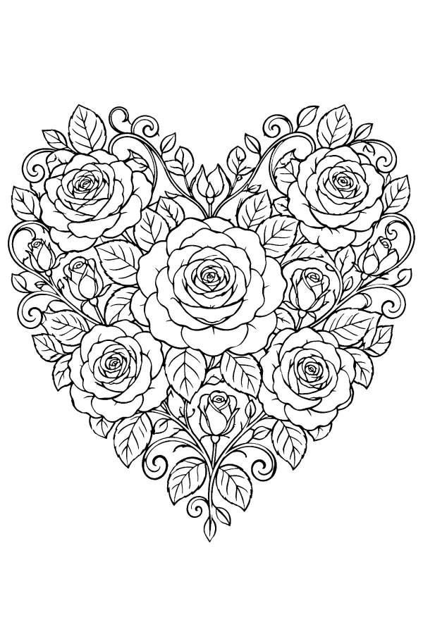 Rose Heart Bouquet