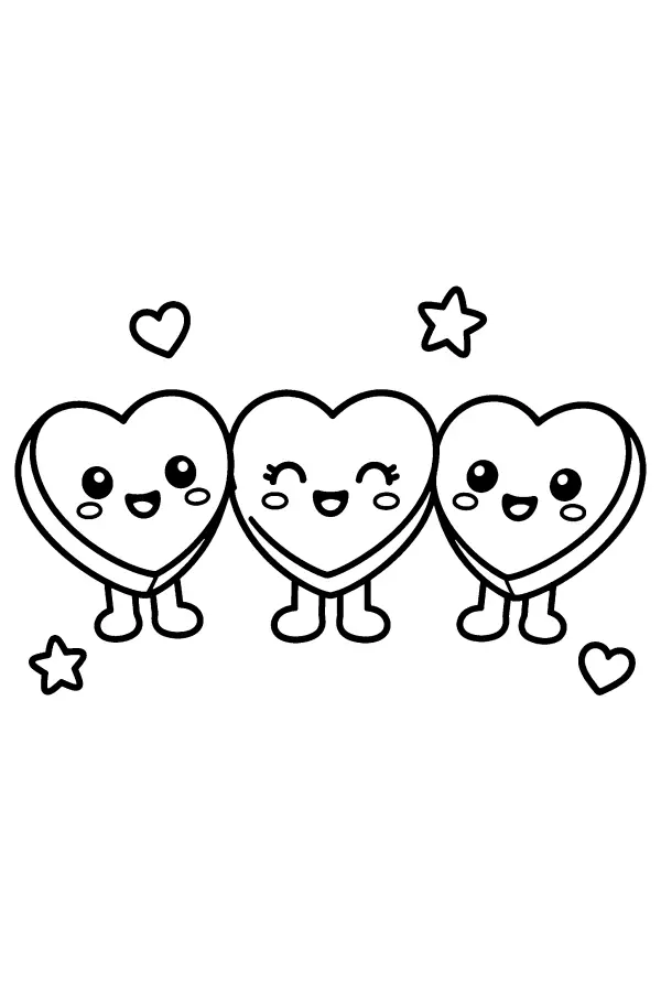 Three Heart Friends