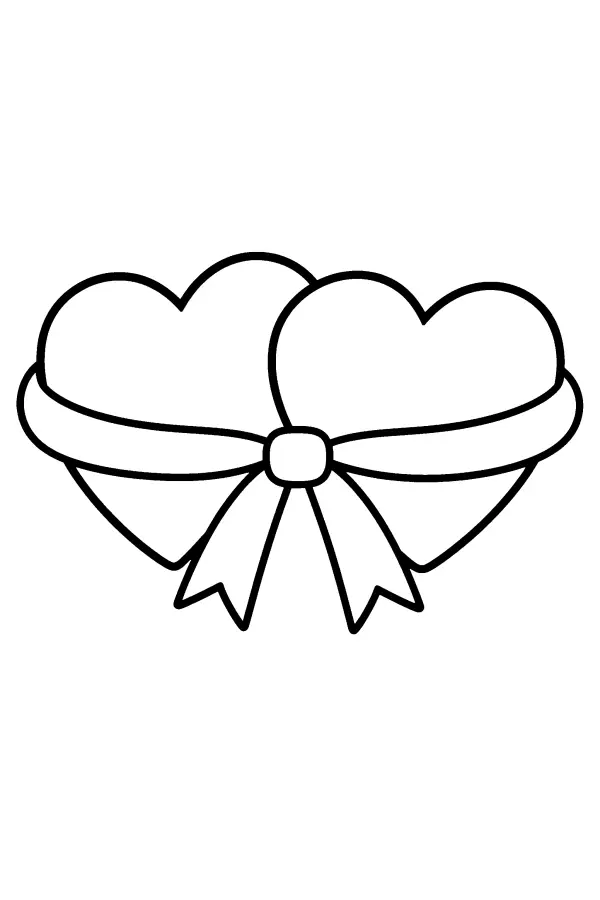 Twin Heart Ribbon