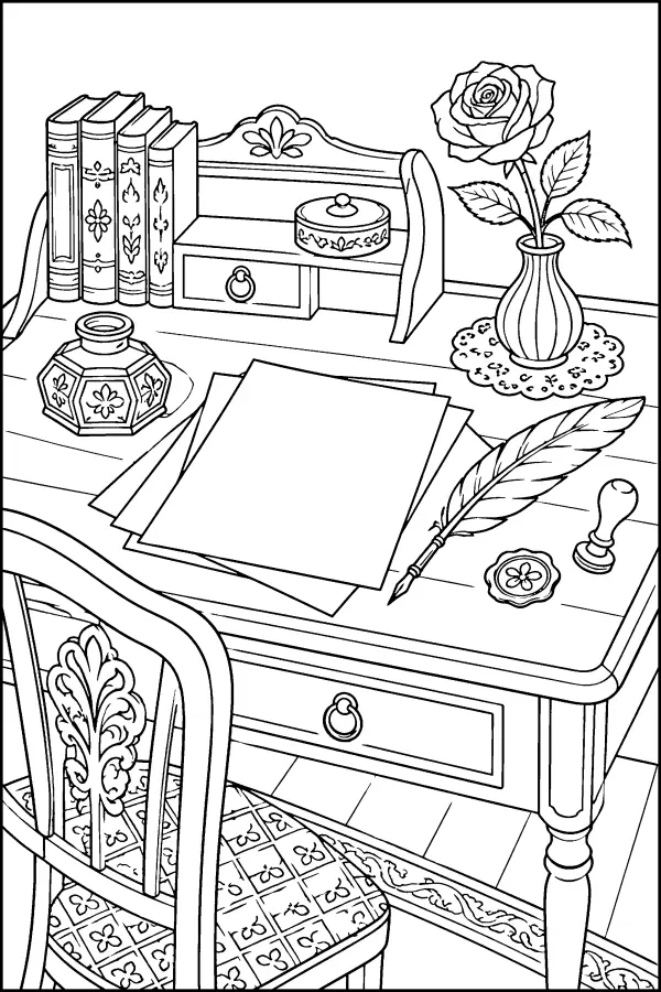 Writing Desk Still Life
