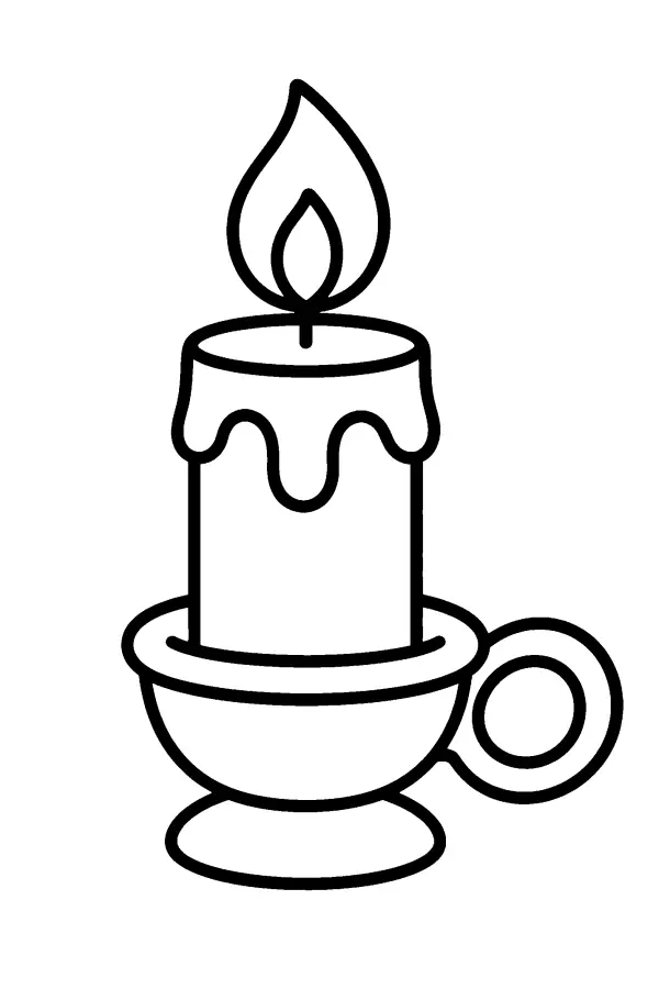 Candle In Holder