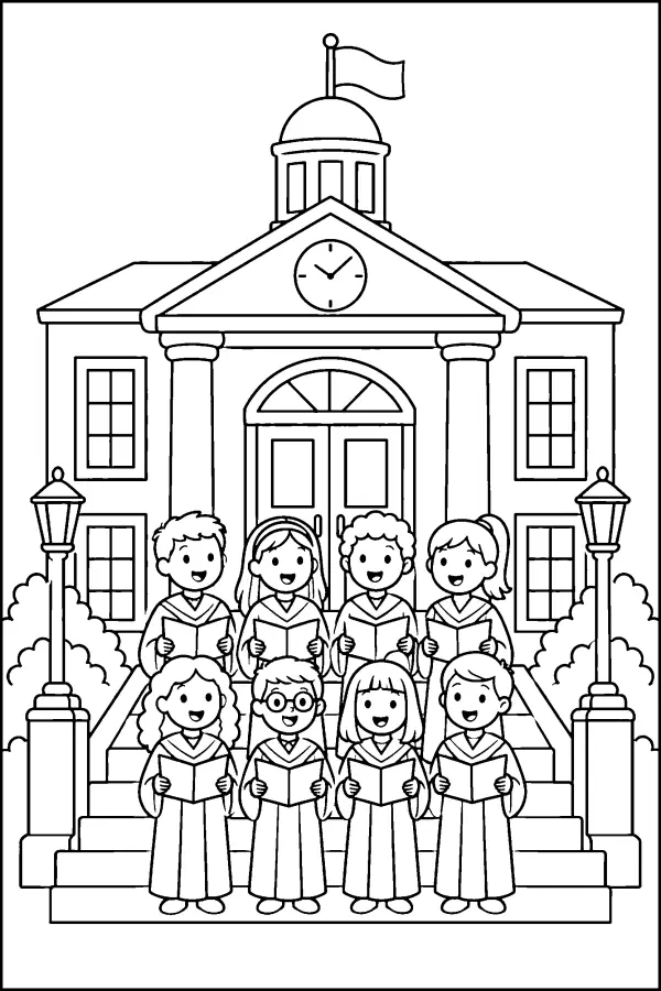 Choir On Steps