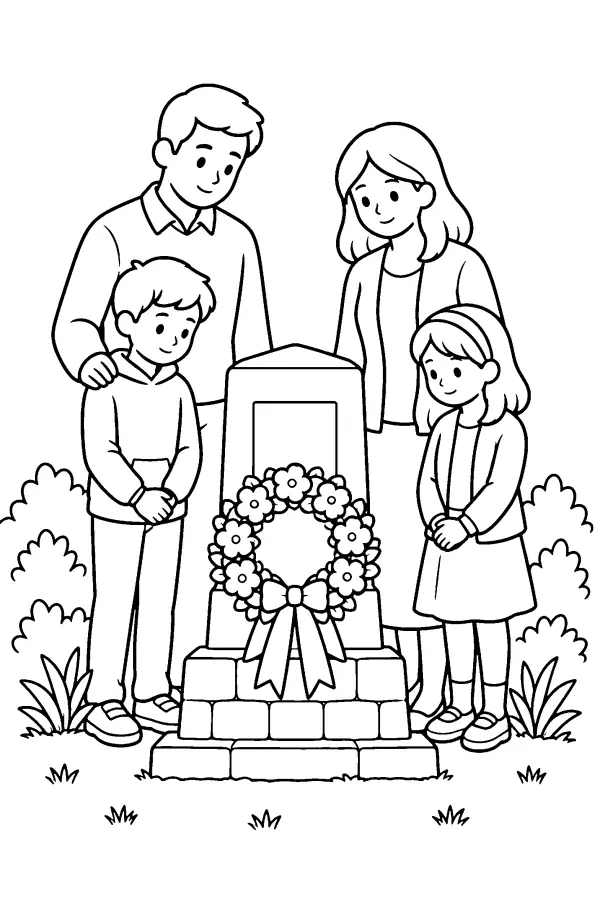 Family At Monument
