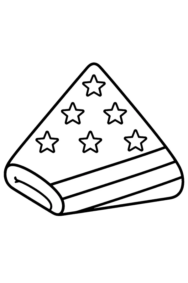 Folded Flag Triangle