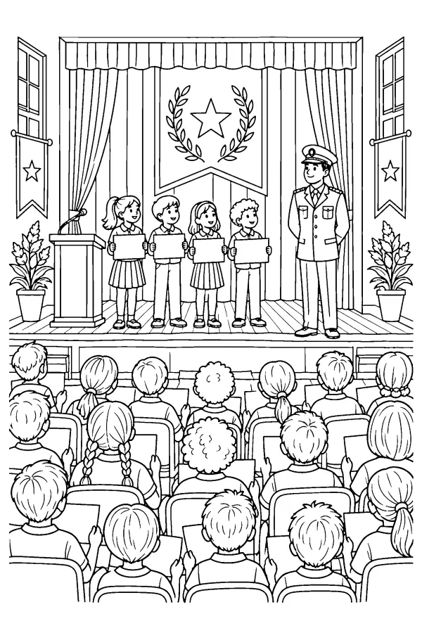 School Stage Assembly