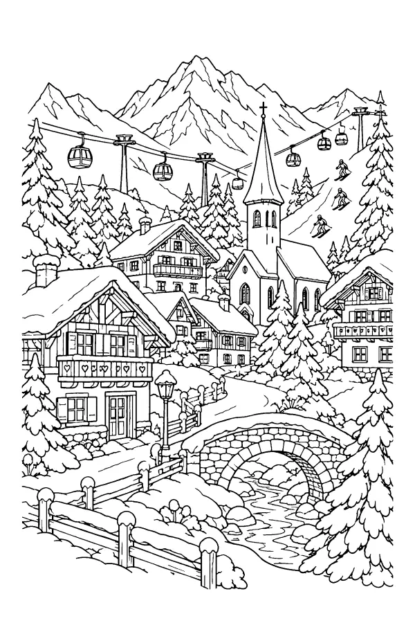Alpine Snow Village