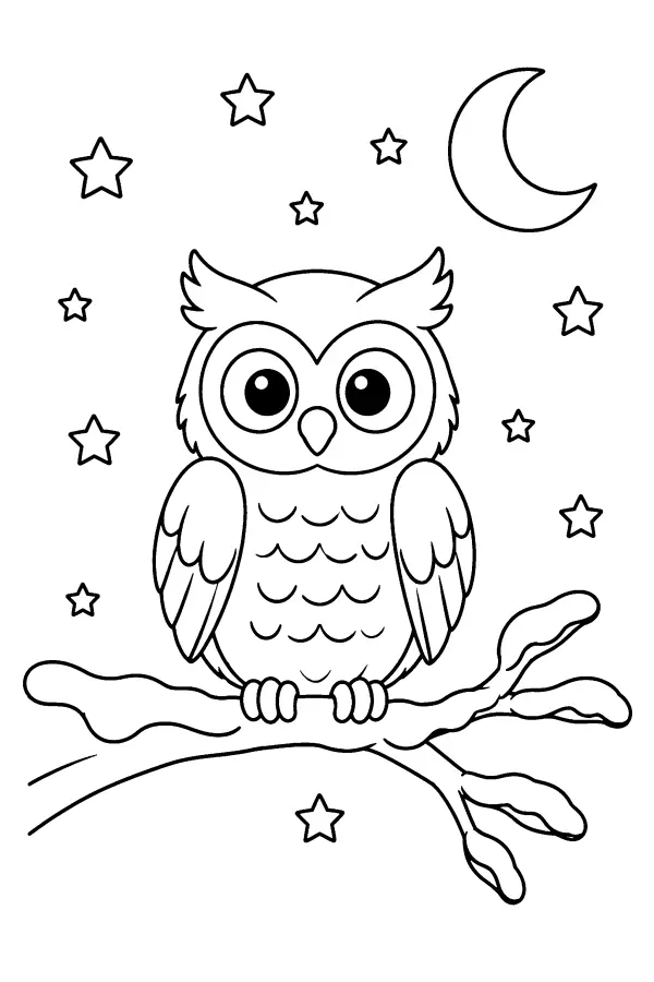 Moonlit Owl