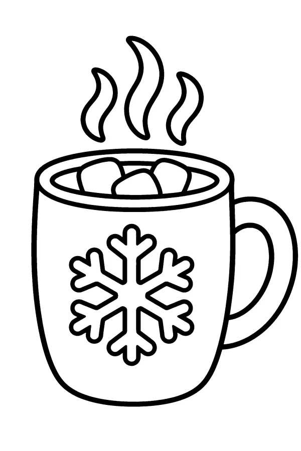 Warm Mug With Marshmallows