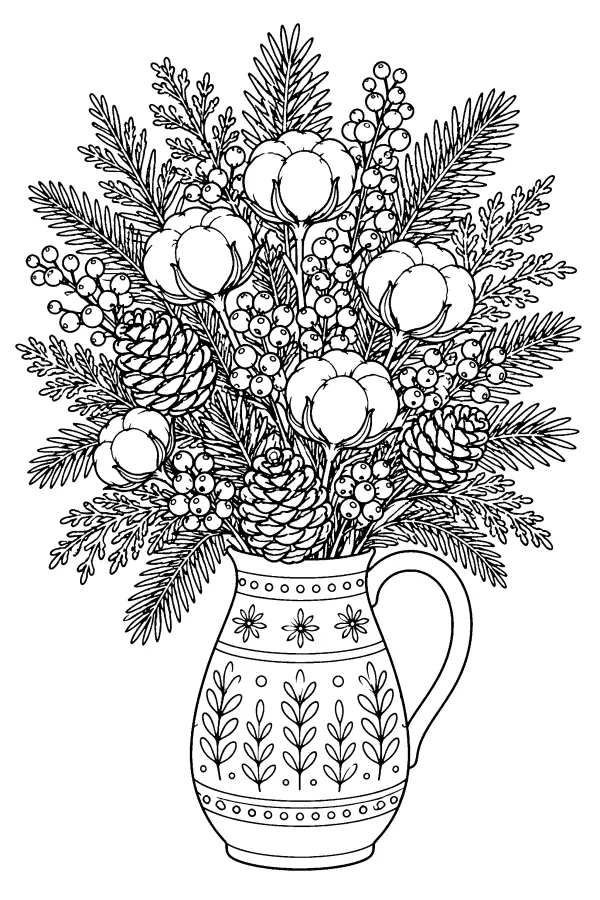 Winter Bouquet Jug