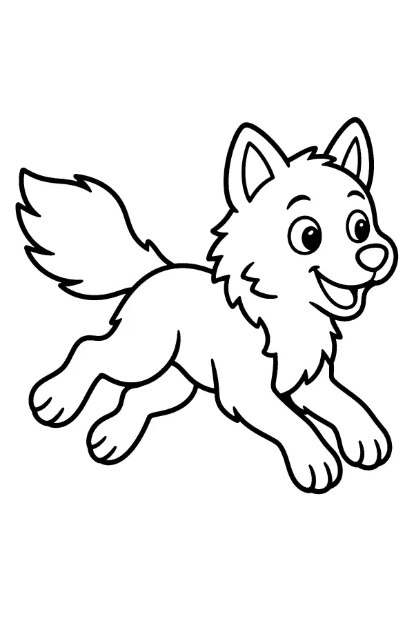 Leaping Wolf