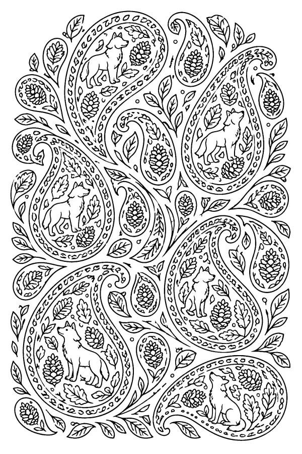 Paisley Wolf Garden