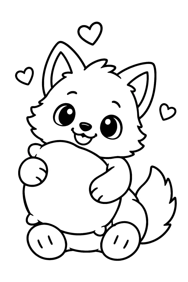 Pillow Hugging Pup