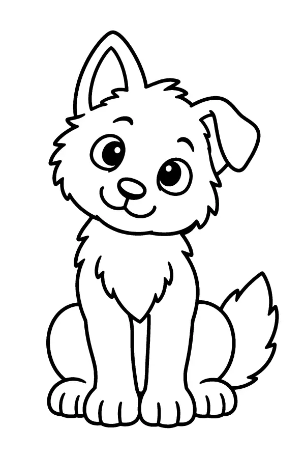 Tilted Wolf Pup