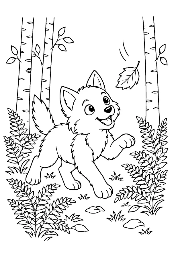 Wolf Pup Chase