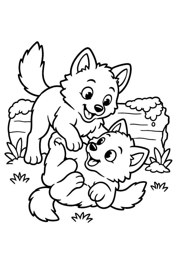 Wolf Pup Play