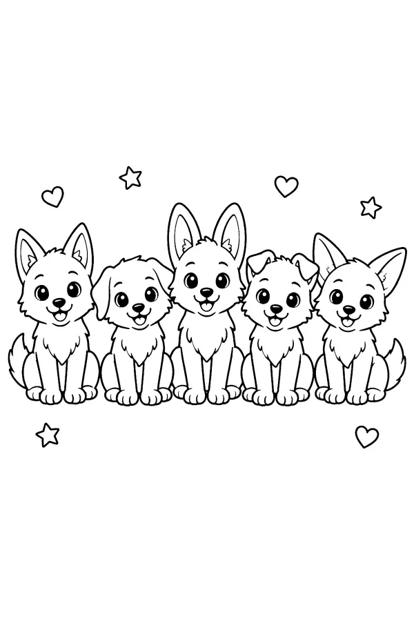 Wolf Pup Row